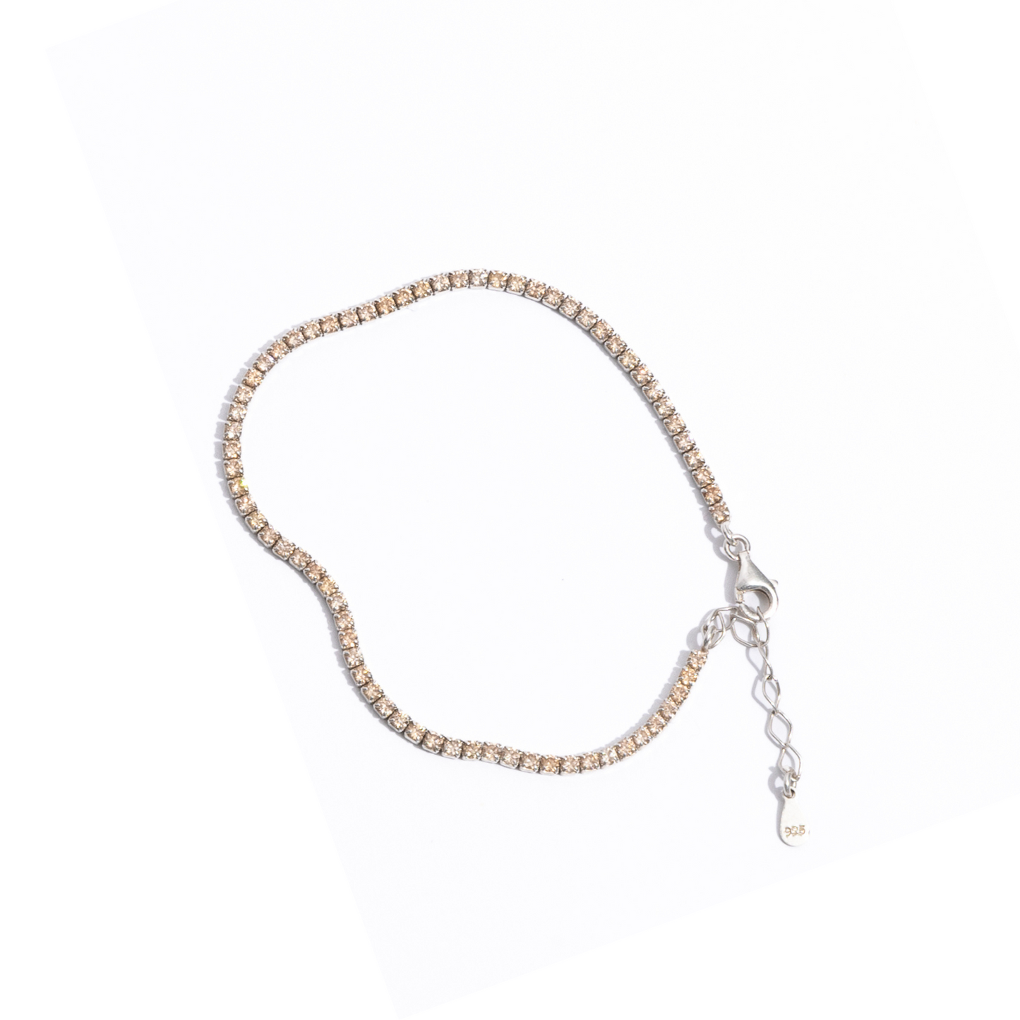 Big Baby Tennis Bracelet in Peach
