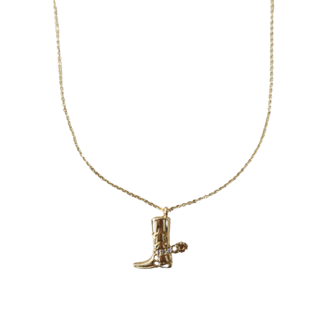 Cowboy Boot Necklace