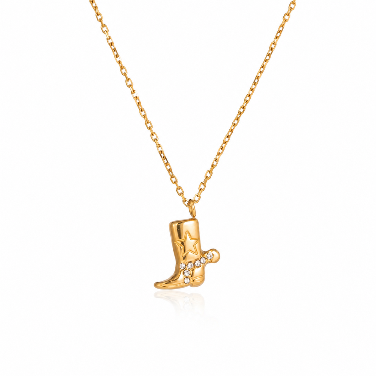 Cowboy Boot Necklace