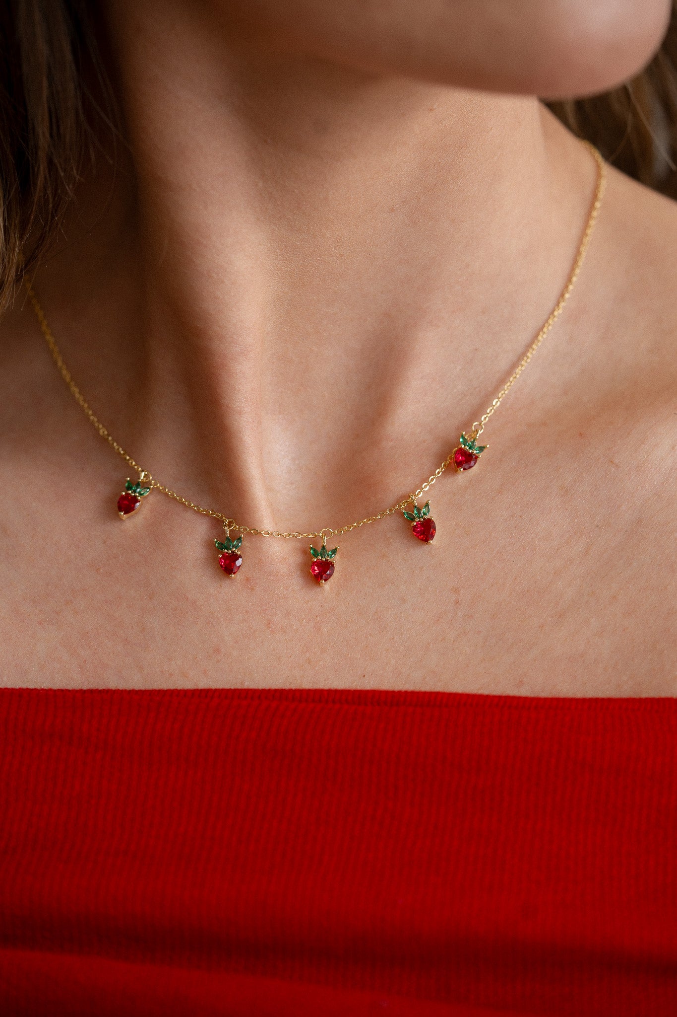 Strawberry Necklace