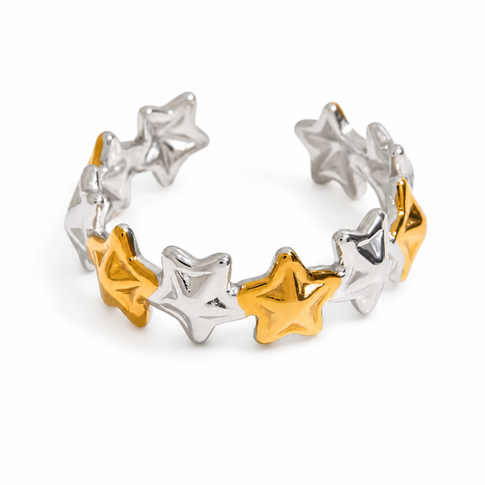 Two-Toned Star Ring