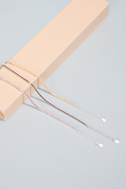 Big Baby Tennis Bracelet in Peach