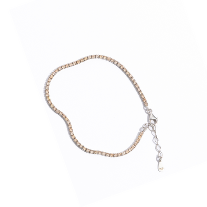 Big Baby Tennis Bracelet in Peach