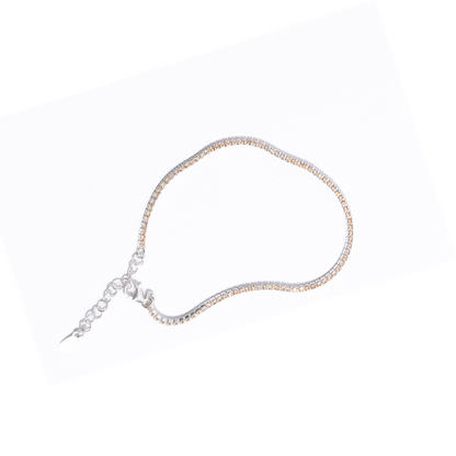 Baby Tennis Bracelet in Peach