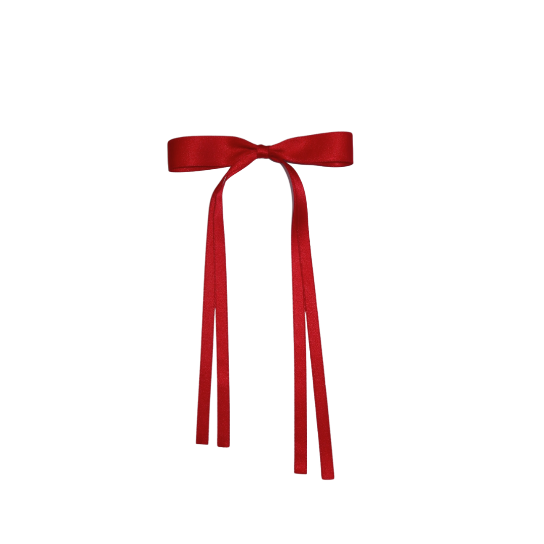 Satin Bow Hair Clips