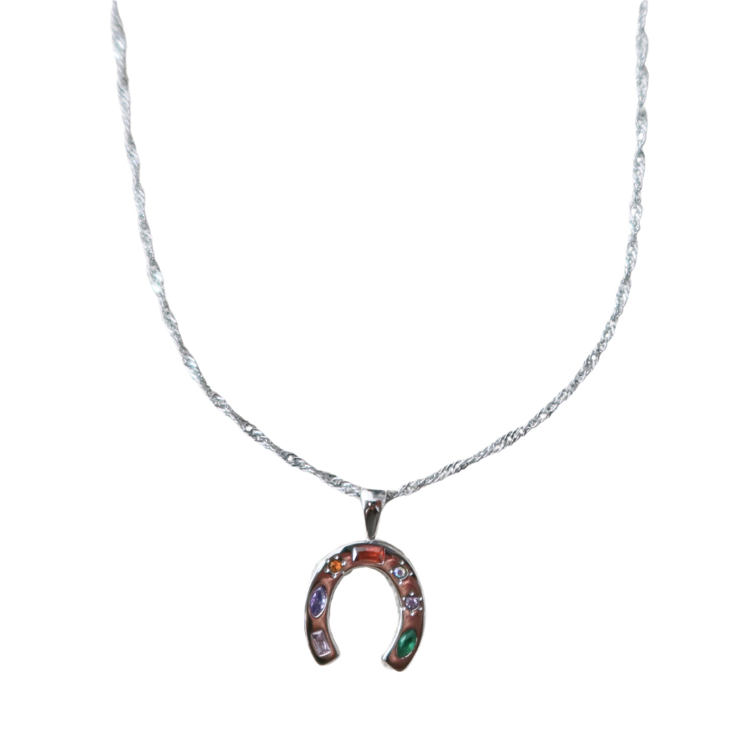 Horseshoe Necklace - Silver