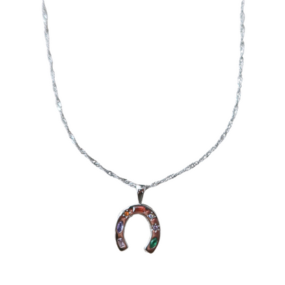 Horseshoe Necklace - Silver