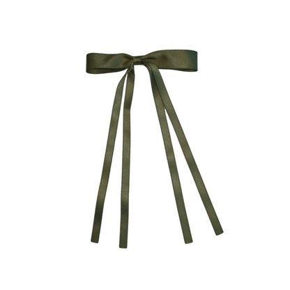 Satin Bow Hair Clips