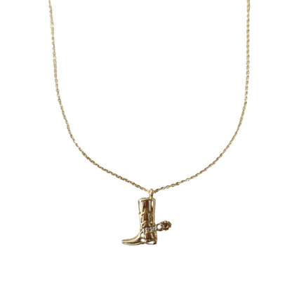 Cowboy Boot Necklace