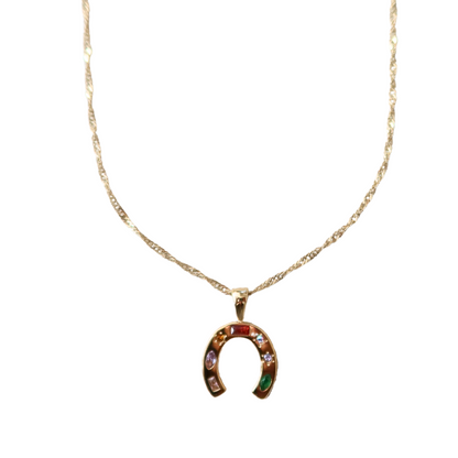 Horseshoe Necklace - Gold