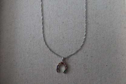 Horseshoe Necklace - Silver