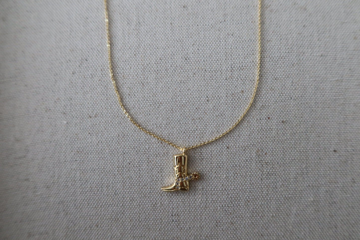 Cowboy Boot Necklace