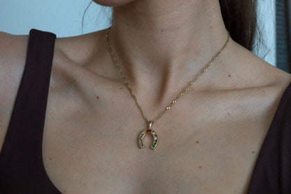 Horseshoe Necklace - Gold