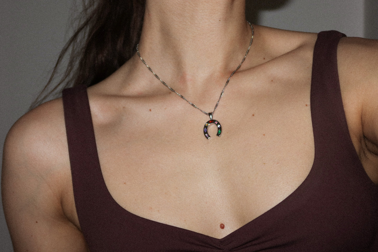 Horseshoe Necklace - Silver